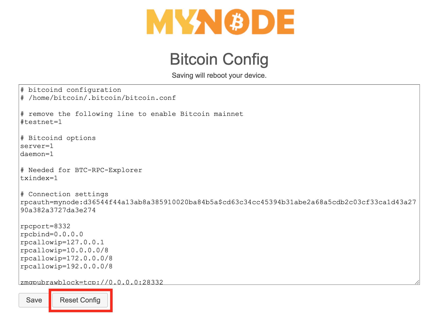 bitcoin config file